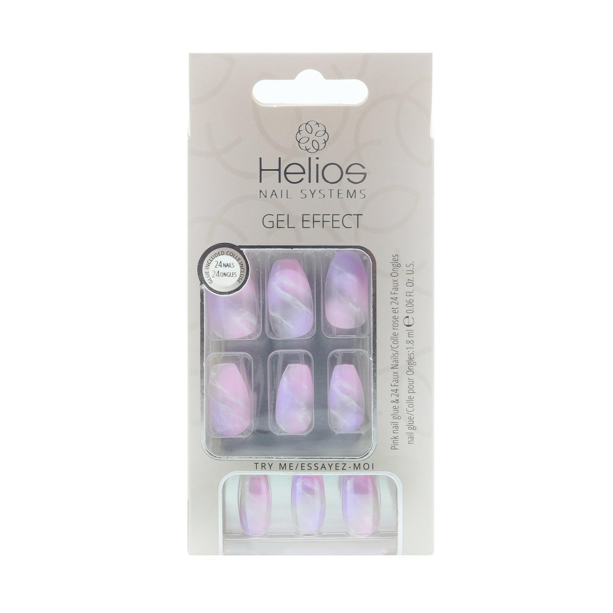 PINK MARBLE COFFIN - Helios Nail Systems PINK MARBLE COFFIN - Helios Nail Systems