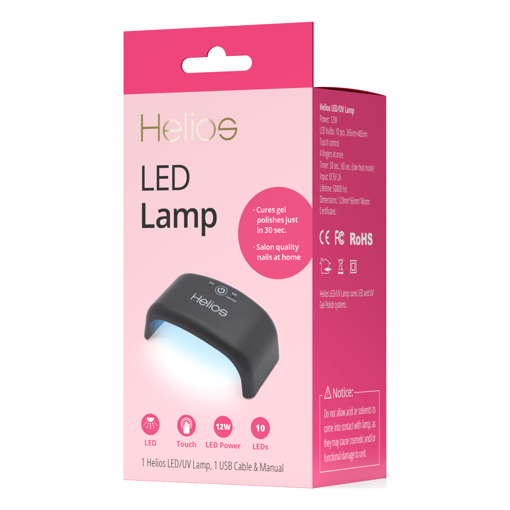 Helios Nail Systems LED/UV Nail Lamp